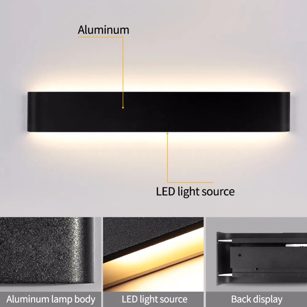 Dimmable LED Wall Sconce Modern Indoor Wall Lamp