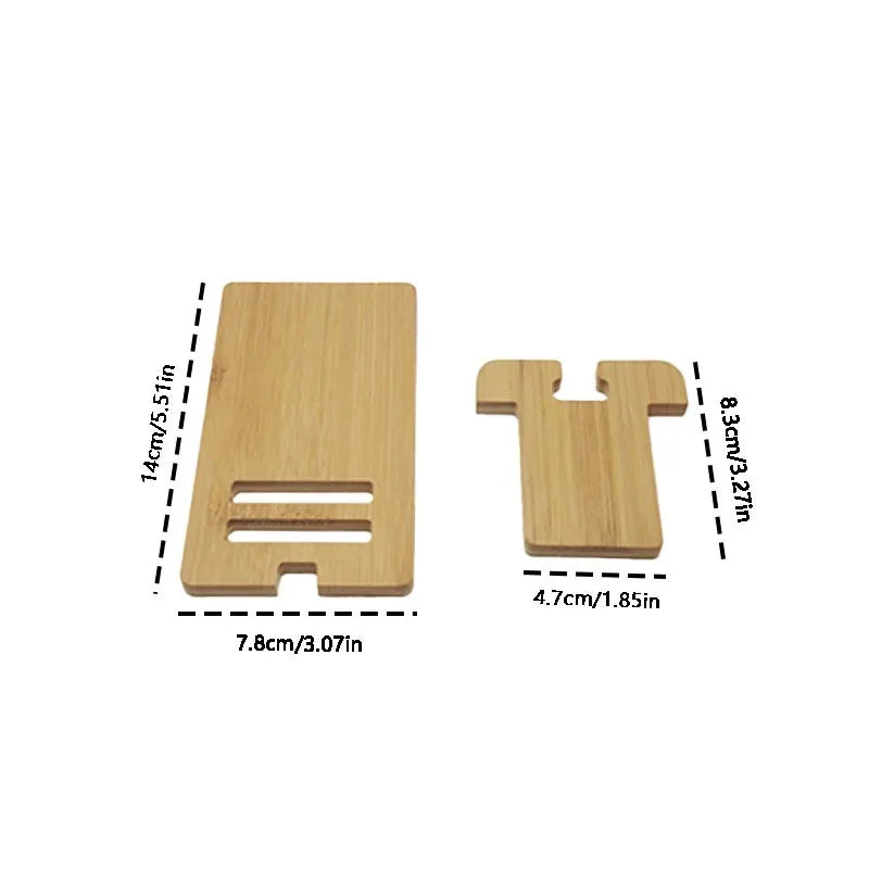 Adjustable Wooden Desktop Phone Stand
