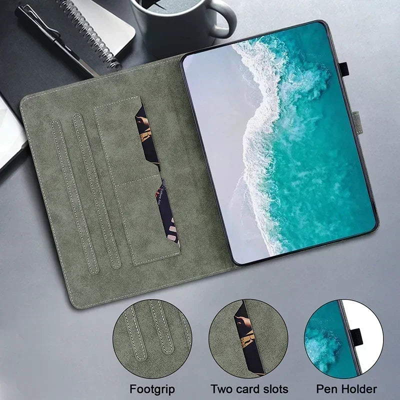 Leather Case for iPad Air 11 A16 11th 10th Pro 11 Mini 6 Air 3 Cover