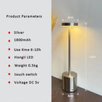 Rechargeable LED Table Lamp for Bedroom & Restaurant Décor