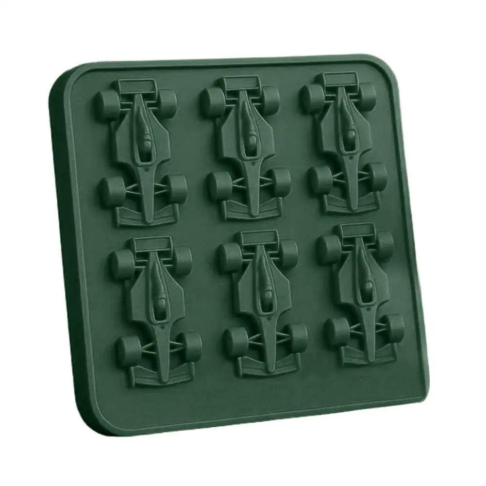 Formula Racing Car Ice Mold 3D Silicone Ice Cube Tray for Drinks & Jelly