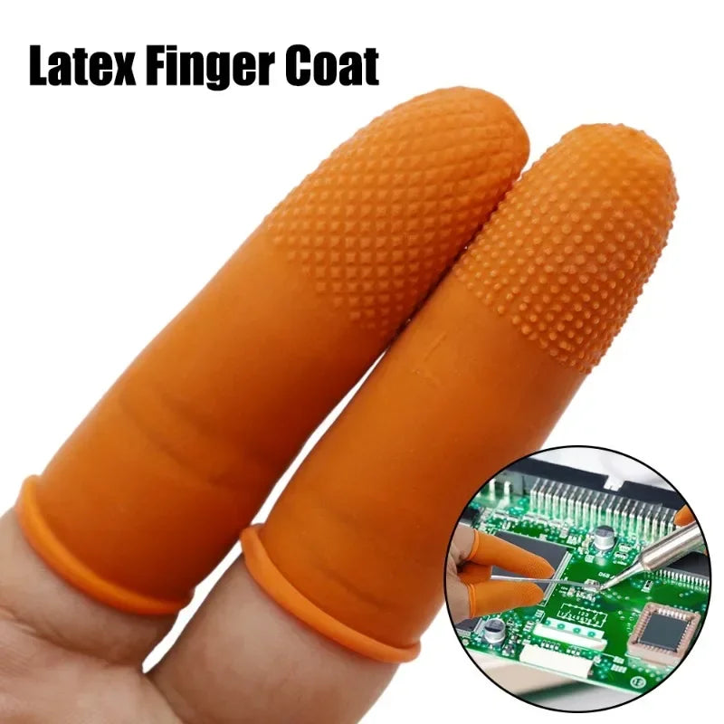Latex Finger Cots Anti-Static Non-Slip Thumb Caps