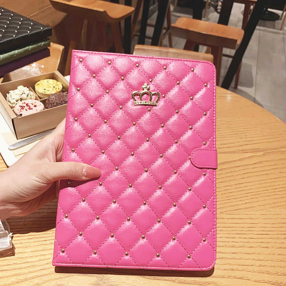 Lambskin Smart Stand Case For iPad 10th 9th Air 5 4 Pro 11 A16