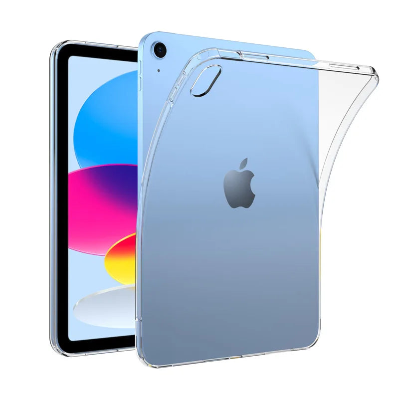 Ultra Thin Clear Soft Silicone case for iPad A16 10th Air 4 5 Pro 11