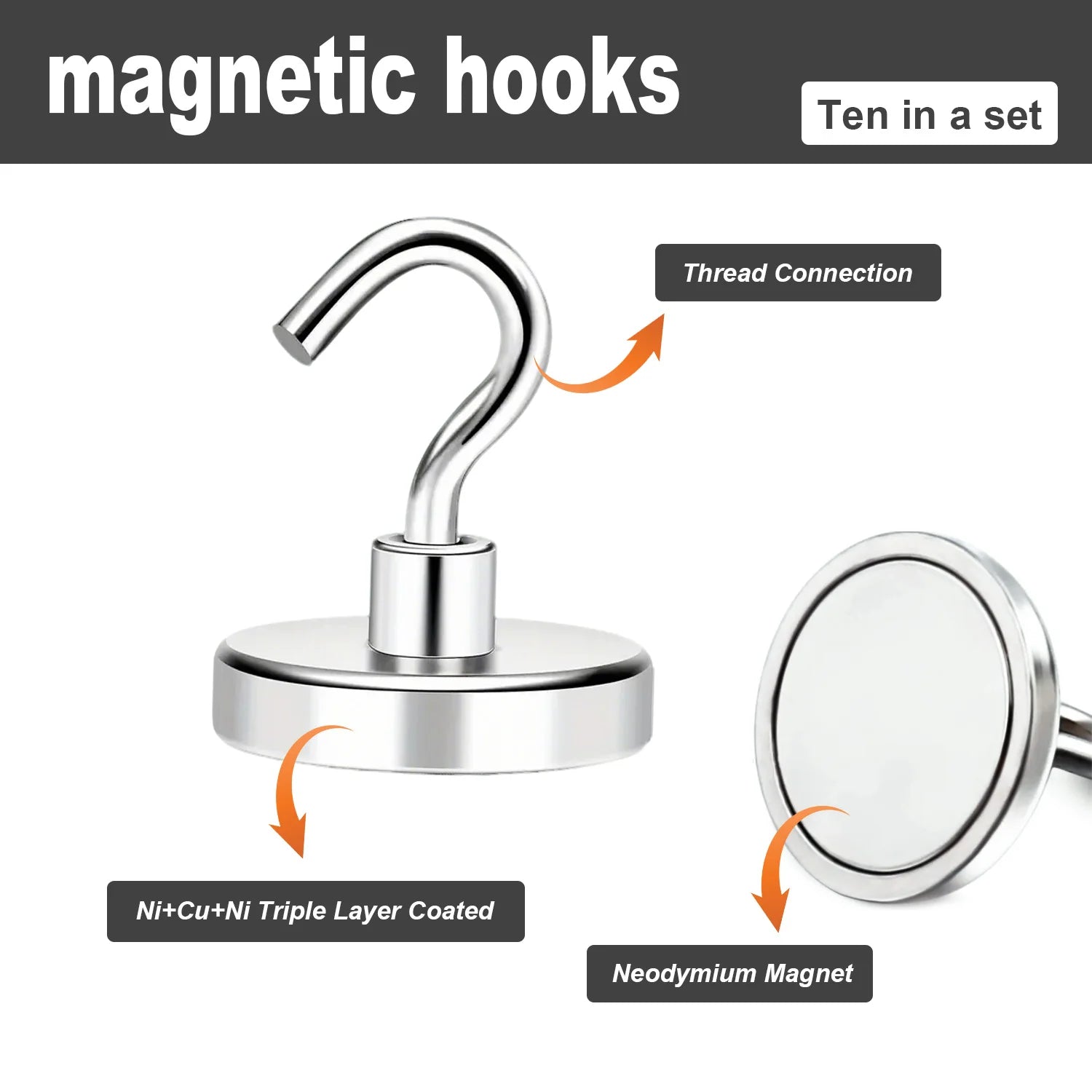 Magnetic Hooks  Strong Kitchen Organizer
