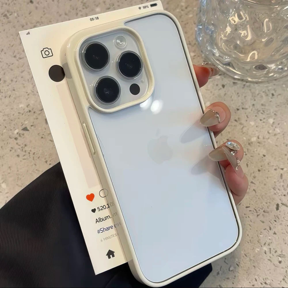 Clear Acrylic Candy Color Case for iPhone 17 Air 16 15 14 13 Pro Max Main image