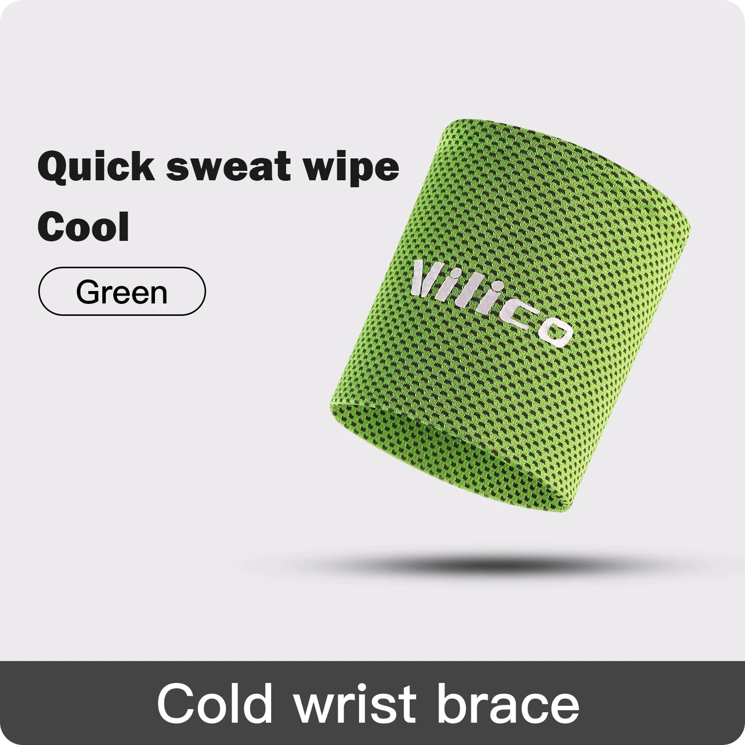 Ice Cooling Wrist Sweatband for Gym, Volleyball & Sports Support