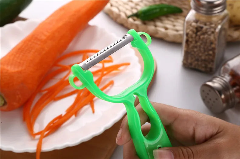 Vegetable Cutter & Carrot Grater – Handheld Kitchen Peeler & Slicer Tool