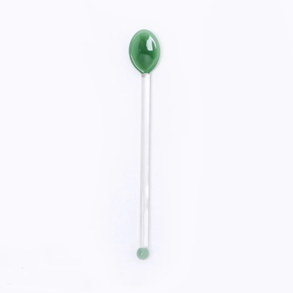 Glass Stirring Spoon Long Handle – Coffee, Milk Tea & Dessert Bar Tool