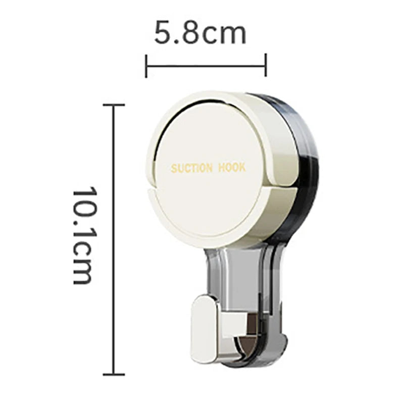 Suction Cup Wall Hooks Reusable No-Drill Towel & Clothes Hooks