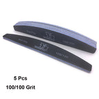 5Pcs Nail File Set Professional Grit Manicure Buffer Kit