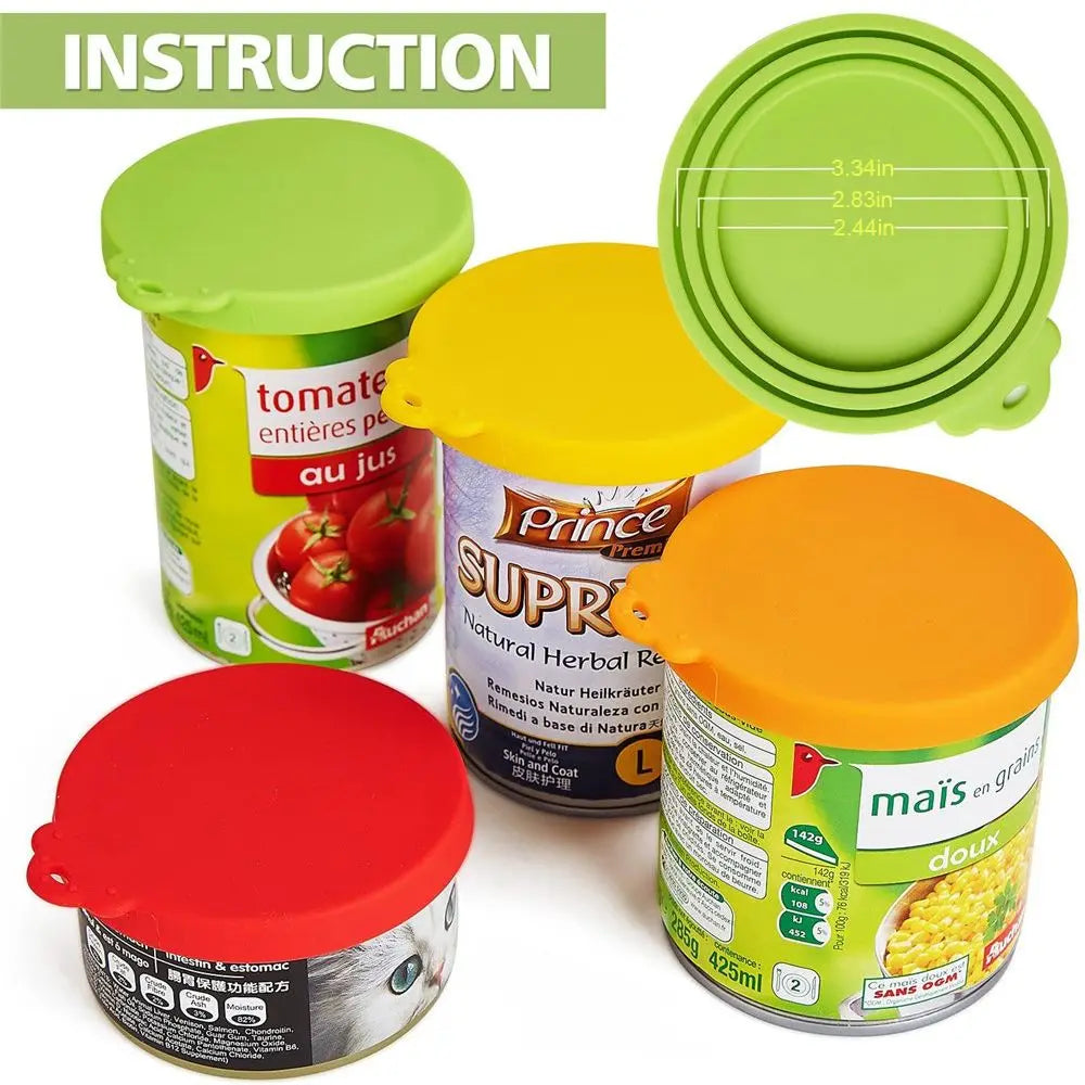 3 in 1 Silicone Can Lid Cover Reusable Fresh Food Storage Seal Lid Secondary image