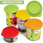 3 in 1 Silicone Can Lid Cover Reusable Fresh Food Storage Seal Lid