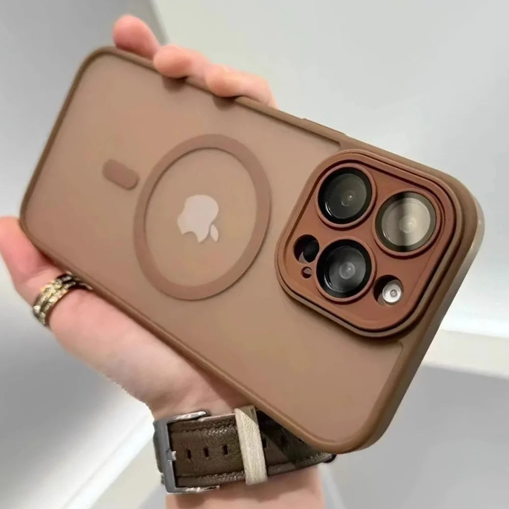 Lens Protection MagSafe Case for iPhone 11 12 13 14 15 16 Pro Max