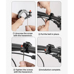 Stainless Steel Bicycle Bell Crisp Sound MTB Bike Handlebar Horn
