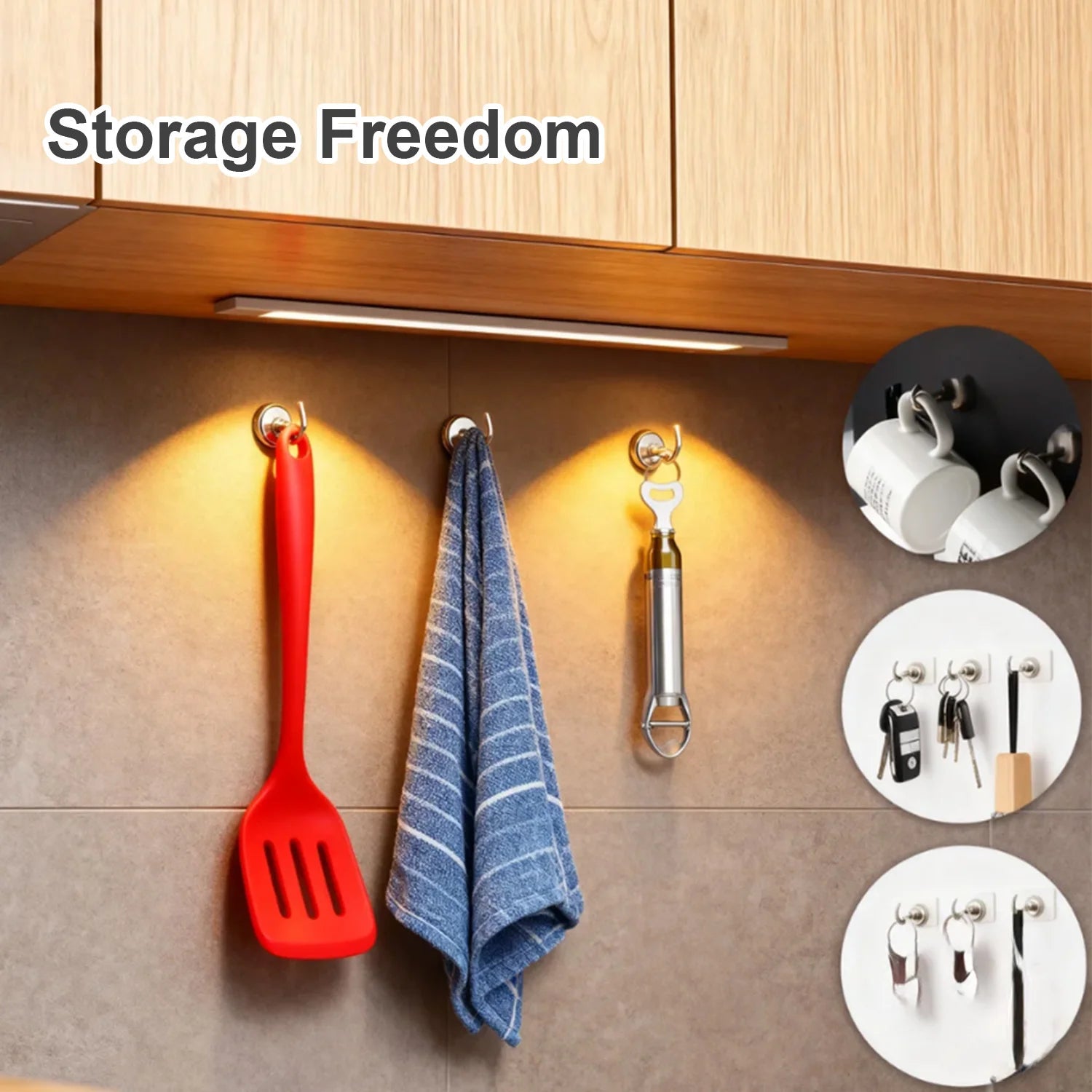 Magnetic Hooks  Strong Kitchen Organizer Main image