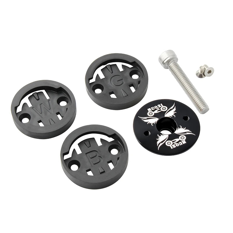 Bike Computer Mount Adapter Handlebar Stem Top Cap GPS Holder