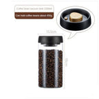 Vacuum Glass Coffee Storage Jar Airtight Coffee Bean & Tea Canister