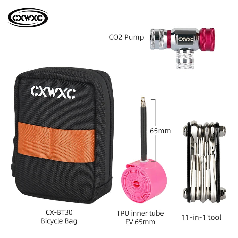 Mini Waterproof Bike Saddle Bag 0.35L Lightweight Cycling Storage Bag