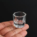 Octagon Crystal Nail Art Mixing Cup UV Powder Mixing Manicure Tool