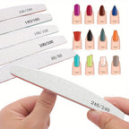 Professional Nail File Set 80-240 Grit Half Moon Nail Buffer