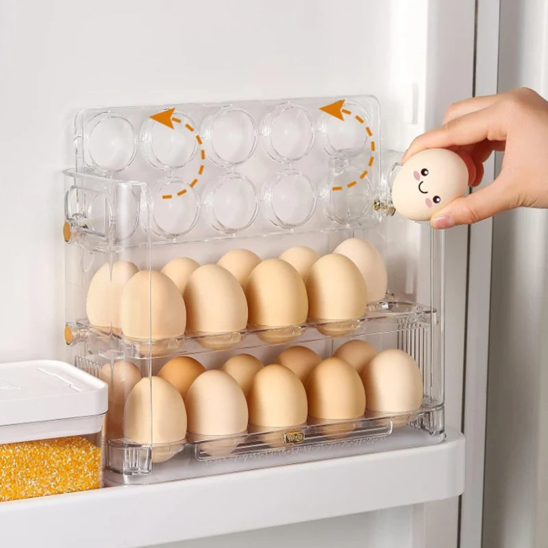 3 Layer Egg Holder Fridge Side Door Organizer Main image