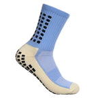 Men Non Slip Grip Football Socks Mid Calf Anti Slip Sports Running