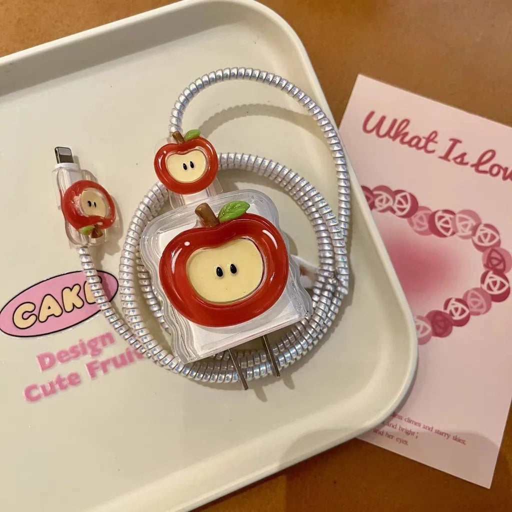 3D Cartoon iPhone Charger Protector Case & Cable Cover