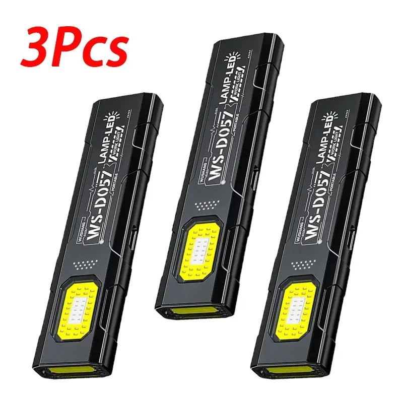 Mini COB LED Keychain Flashlight USB-C Rechargeable