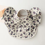 Waterproof Baby Bib with Pocket Soft PU Feeding Bib for Kids