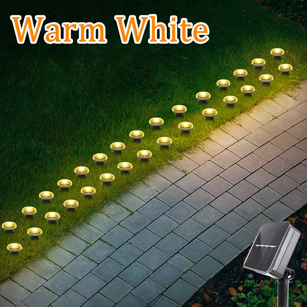 Solar LED Garden Pathway Lights 8 Lighting Modes