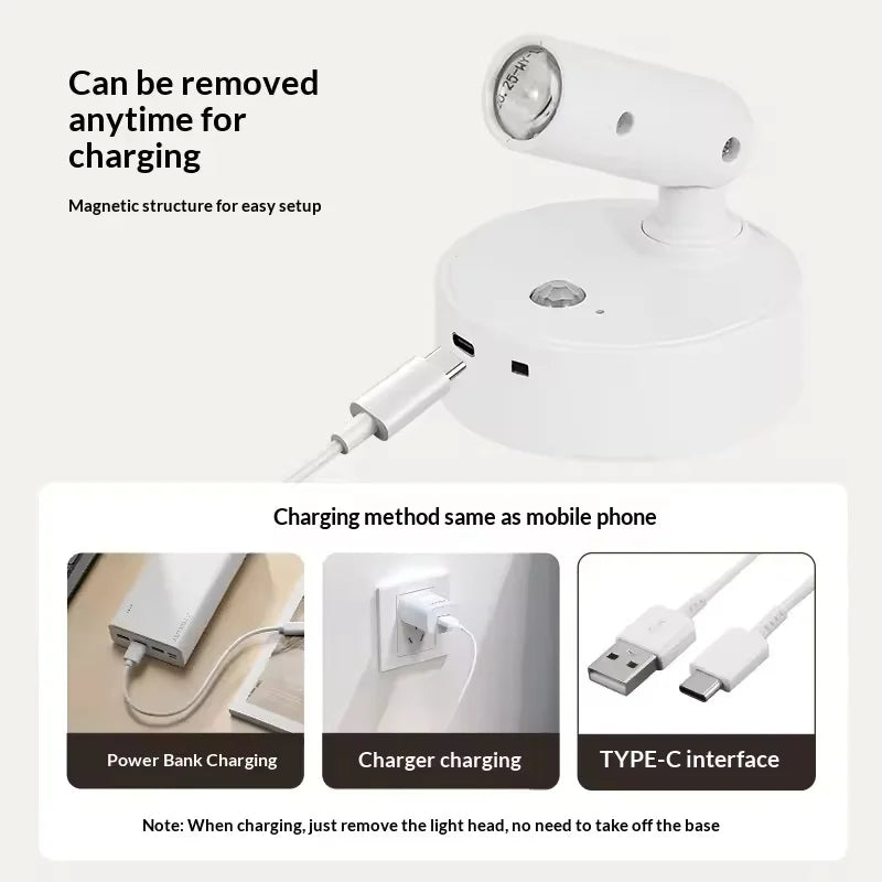 Magnetic Rechargeable LED Wall Light Wireless Lamp