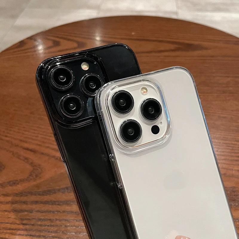 Ultra Thin Clear Case For iPhone 11 12 13 14 15 16 17 Pro Max Cover