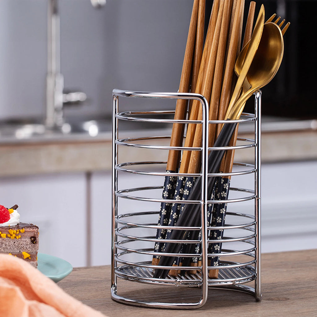 Kitchen Cutlery Holder Utensil Drainer Rack
