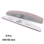 5Pcs Nail File Set Professional Grit Manicure Buffer Kit