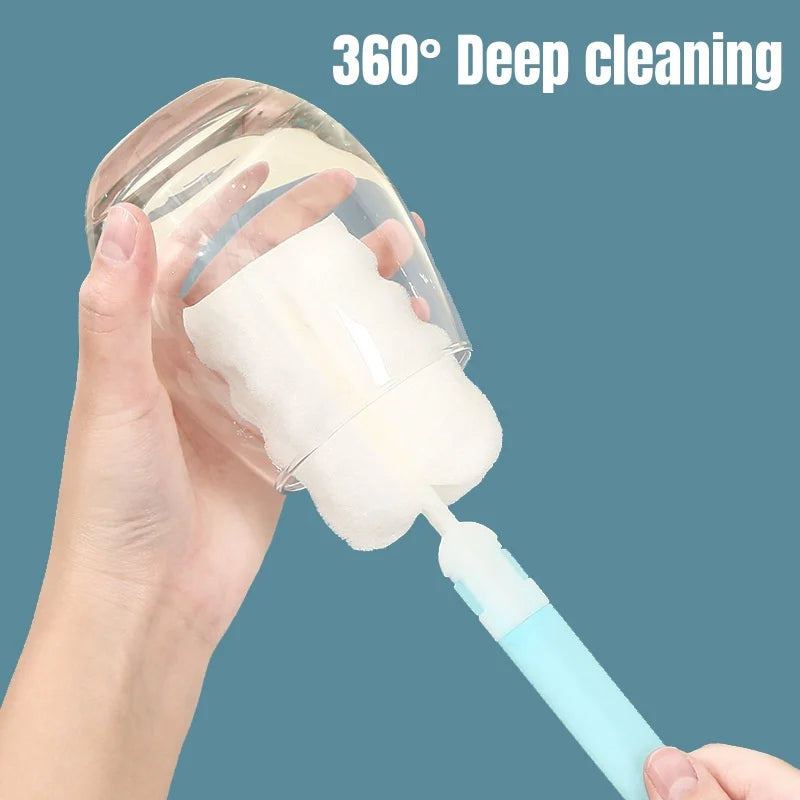 Soft Sponge Bottle Brush Long Handle Cup Cleaner