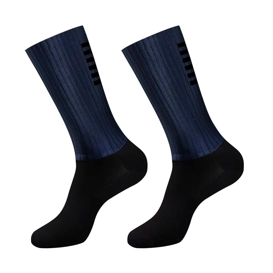 Aero Silicone Cycling Socks Men Anti-Slip for Road Bike Sport