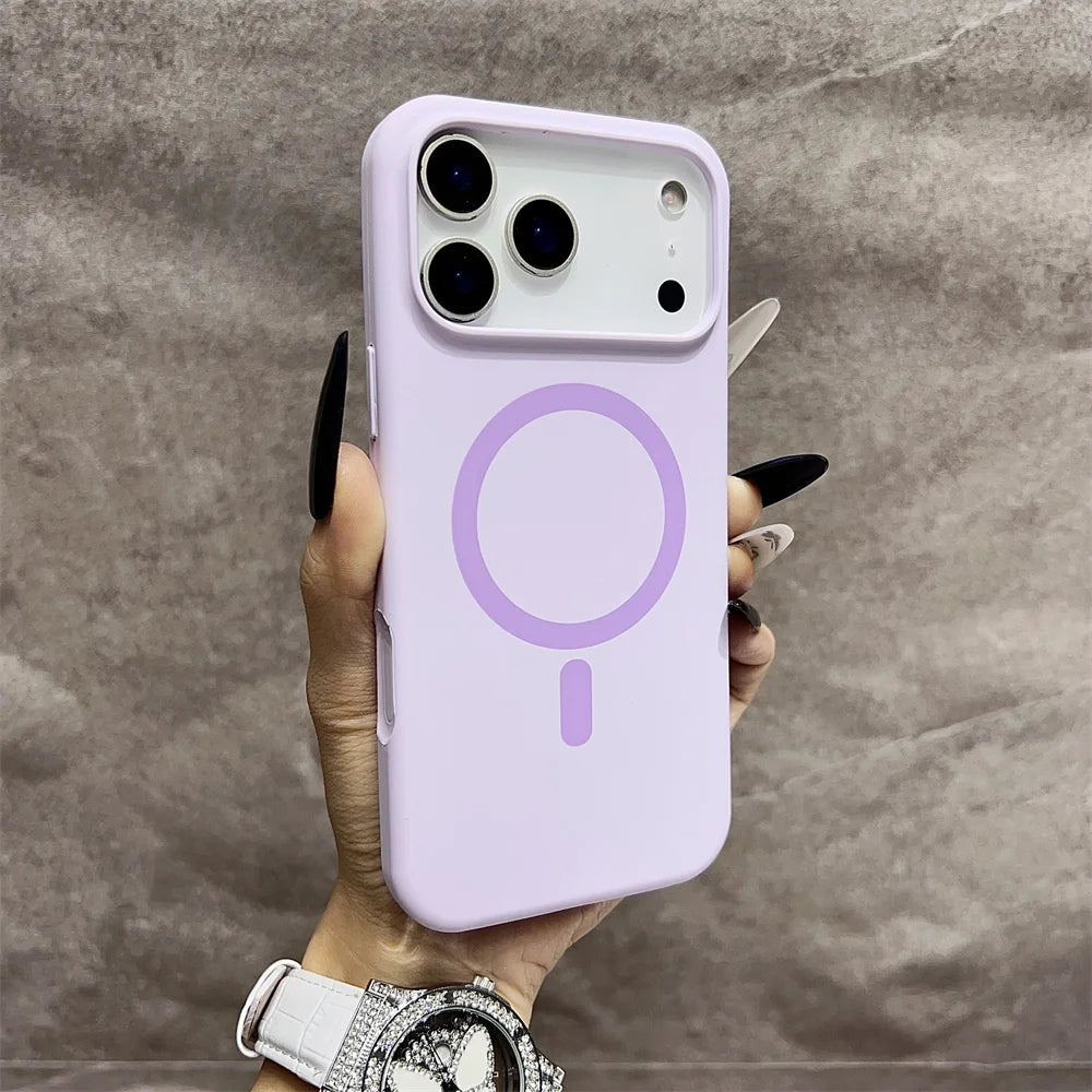 Premium Silicone MagSafe Case for iPhone 11 12 13 14 15 16 17 Pro Max