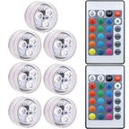 Submersible LED Pool Lights Waterproof RGB with Remote