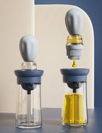 Portable Silicone Oil Bottle Brush BBQ Cooking & Baking Oil Dispenser