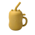 Baby Silicone Straw Cup Leakproof Snack Container
