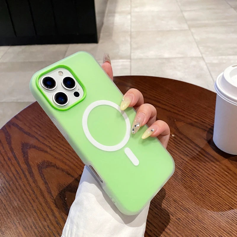 Candy Matte MagSafe Case for iPhone 11 12 13 14 15 16 17 Pro Max