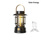2-in-1 Solar Camping Lantern USB Rechargeable Light