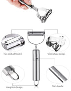 Stainless Steel Vegetable Peeler & Julienne Slicer – Potato & Carrot Grater Tool