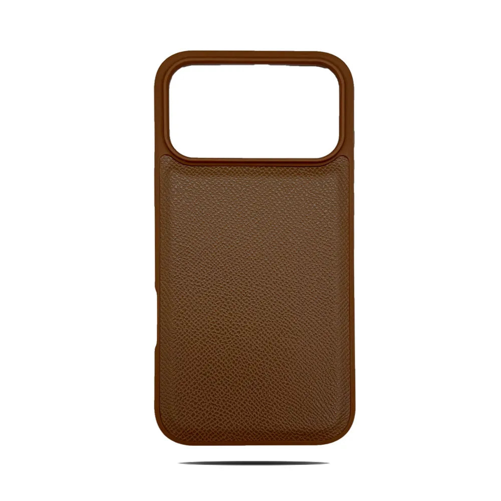 Premium Epsom Leather Case for iPhone 17 16 15 14 13 Pro Max Cover