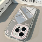 Minimalist Smile Mirror Case for iPhone 17 16 15 14 13 12 11 Pro Max
