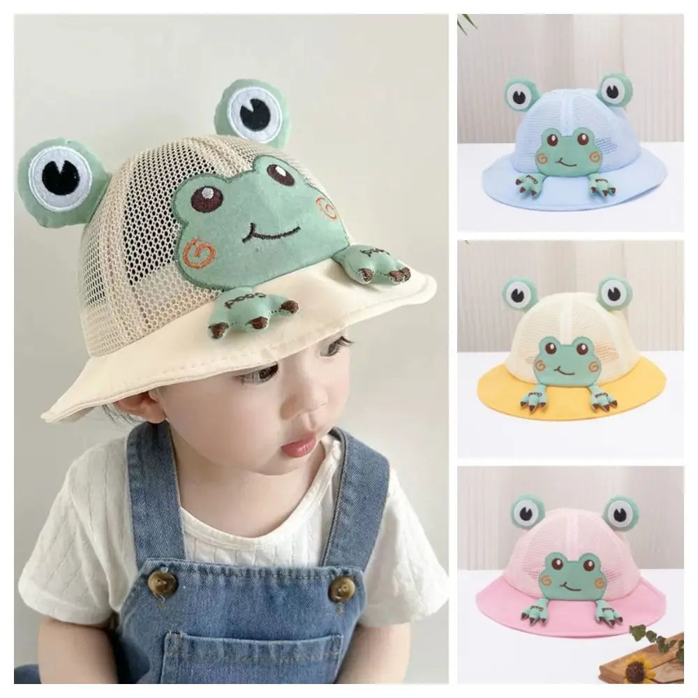 Korean Frog Bucket Hat Baby Sun Protection Summer Cap Secondary image
