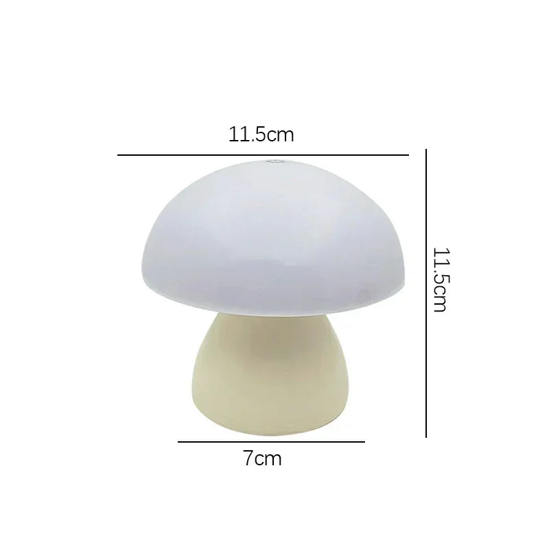 Mushroom LED Table Lamp Touch Dimming Night Light
