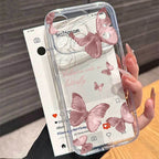 Butterfly Clear Case for Samsung A16 A26 A36 A56 S23 S24 S25 S26 Ultra