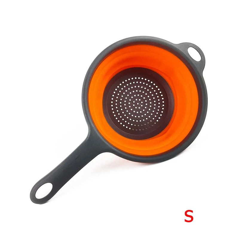Collapsible Silicone Colander Folding Strainer